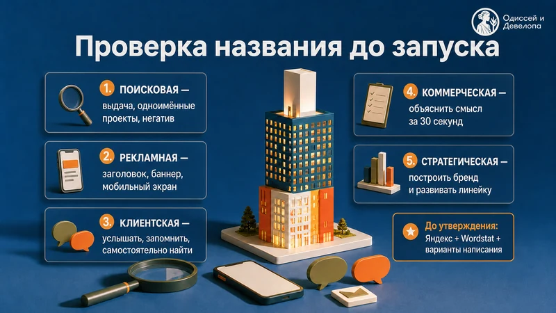 Пять способов проверить название жилого комплекса до запуска проекта
