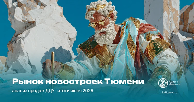 Рынок новостроек Тюмени: анализ продаж ДДУ. Итоги июня 2026 года
